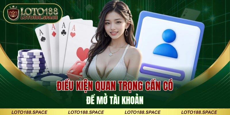 Điều kiện quan trọng cần có để mở tài khoản